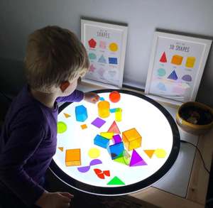 Pochoir d'artiste avec cadre coloré à LED, planche <span class=keywords><strong>pour</strong></span> dessiner, tatouage, boîte à lumière, <span class=keywords><strong>tablette</strong></span> <span class=keywords><strong>graphique</strong></span>, 10/2021 couleurs - Product Image 1