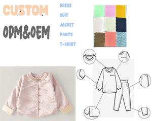 Nuovi abiti per ragazze in stile cinese abiti Boutique di moda cappotti ricamati <span class=keywords><strong>Outwears</strong></span> per 2-8 anni bambina - Product Image 2