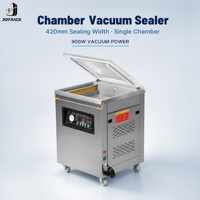 Machine d'emballage sous vide DZ-420 pour usine de transformation de volailles, grande capacité, cavité profonde, pour viande coupée avec os, ligne de scellage