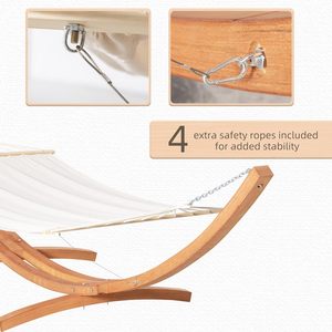 เปลญวนแขวนกลางแจ้งพร้อมขาตั้งไม้ - Product Image 3