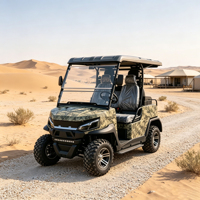 Voiturette de golf électrique 72V au lithium 4 places avec couleur de carrosserie personnalisable et espace de rangement supplémentaire pour les balades en quartier