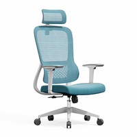 Chaise d'ordinateur ergonomique en maille, réglable en hauteur, pour lycéen, durable, confortable pour le bureau et les longues sessions assises