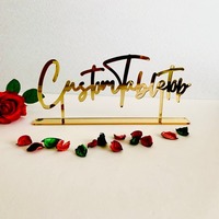 Plaque de table personnalisée pour banquet de mariage classique, impression acrylique, nom de marque, pièce unique, UIONEN Craft DIY 0326