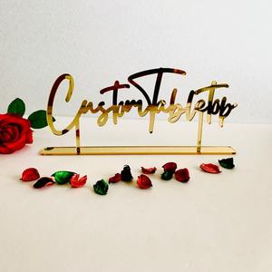 Plaque de table de banquet de mariage personnalisée en acrylique de marque One-Piece Custom - Product Image 4