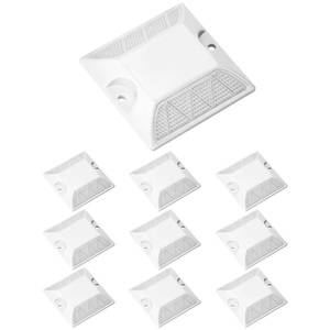 Borne de signalisation routière réfléchissante en plastique, double face, pour la guidage des ronds-de-citadelles et des intersections - Product Image 1