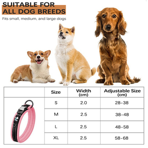 <span class=keywords><strong>Collar</strong></span> de Perro Personalizado, Simple, Estilo Occidental, de Nailon y Neopreno, con Cierre de Hebilla, Reflectante, para Perros Grandes, con Iluminación Suave para Entrenamiento - Product Image 5