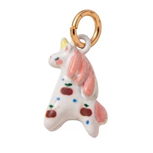 Pendentifs mignons en émail plaqué or 18 carats en acier inoxydable pour la fabrication de bijoux DIY - Product Image 2