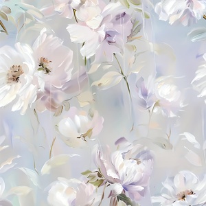 Papel Tapiz Autoadhesivo con Textura de Lona - Serie de Patrones Florales Morados, Revestimiento de Pared con Estética Romántica Francesa, Vinilo - Product Image 1