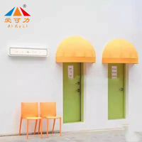 Auvent dôme français moderne en alliage d'aluminium Aikeli, auvent incurvé pour fenêtre, protection solaire et pluie, rétractable manuel, pour salon de thé bubble