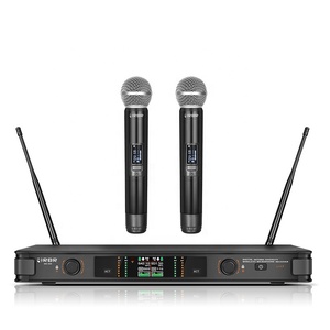 ไมโครโฟนไร้สายแบบมือถือ UHF รุ่น Professional Bm688 พร้อมไมโครโฟนแบบหนีบปกเสื้อ คุณสมบัติเสาอากาศแบบหลากหลาย - Product Image 1