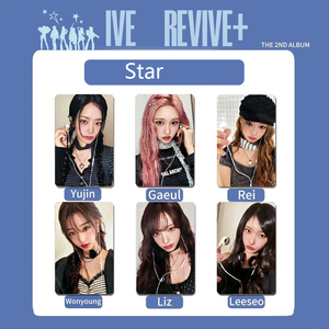 Set de 6 Fototarjetas Brillantes del Álbum REVIVE+ de IVE, Kpop, con Gaeul, <span class=keywords><strong>Wonyoung</strong></span>, Yujin, Tarjetas Lomo Lindas, Postales de Liz, Rei y Leeseo, Regalo para Fans - Product Image 6