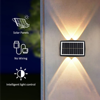 IP65 modernes imperméabilisent des lumières de mur de LED Base extérieure décorative légère solaire intelligente d'acier inoxydable favorable à l'environnement
