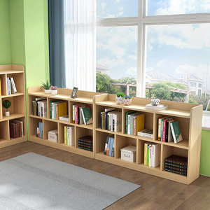 Pine Solid Wood Freestanding Modular Custom-Made Modern Minimalist Bedroom Bookcase with Straight Shelves Home Use - Product Image 3