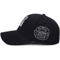 Gorra Trucker Gótica Personalizada con Bordado 'B', de 6 Paneles, Malla, Cierre Ajustable, Negra Vintage, Venta al por Mayor, OEM, MOQ Bajo