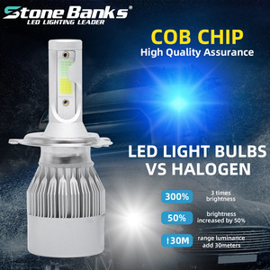 ไฟหน้า LED Dingcheng H4 Bi-Beam ขนาด 9.6 ซม. สีขาว-น้ำเงิน 6000-8000k ตัวเรือนอลูมิเนียมสำหรับรถยนต์ - Product Image 4
