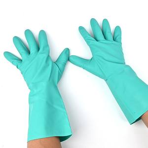 ナイトリルゴム耐薬性手袋酸アルカリ耐性ニトリル防水滑り防止耐摩耗工業用 - Product Image 4