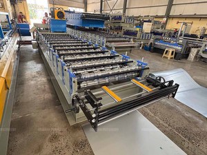 Machine de fabrication de tôle de toiture en tuiles émaillées Machine de formage de rouleaux de toiture en tuiles émaillées pour la fabrication de tôle de toiture - Product Image 5