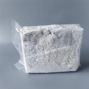 Trapos de limpieza de algodón industrial con estampado blanco, trapos para limpiar aceite, listos para enviar - Product Image 1