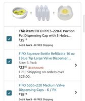 Botol Dispenser saus, FIFO, botol Dispenser saus, katup tunggal, bagian pengeluaran Pal dengan 3 katup