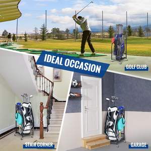 Estante de almacenamiento para equipos de golf, adecuado para garajes, para guardar bolsas de golf y otros equipos y palos de golf. - Product Image 3