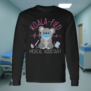 T-shirt à manches longues Koala-Fied pour assistants médicaux destiné aux professionnels de la santé - Product Image 3
