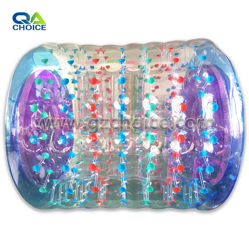 Rolo de água inflável personalizado zorb, rolo de água flutuante para adultos