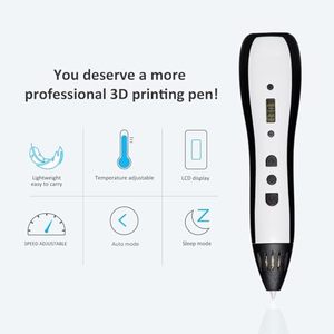 Stylo d'impression 3D PLA haute température 1,75 mm à écran LCD effaçable, idéal pour enfants et adultes, jouet créatif éducatif, certifié CE FCC KC - Vente Flash - Product Image 6