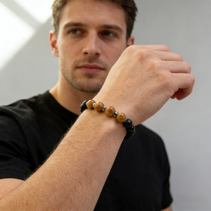 Bracelet Unisexe Motivationnel en Obsidienne Mate avec Carte de Vœux – Bijou Spirituel d'Encouragement - Product Image 3