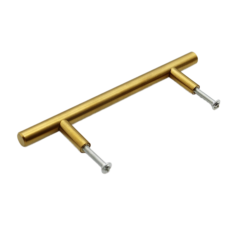 Contemporary Aluminum Alloy Door Handle K Gold Minimalist Style Cabinet Handle Modern Kitchen Pull Handle