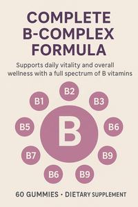 Vigoworld Vegan Super Metilado Vitamina B Complejo Gomitas Sin Azúcar Alta Potencia B12 Metilfolato para Hombres y Mujeres - Product Image 6