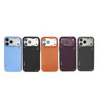 Coque de téléphone portable antichoc invisible magnétique en fibre de carbone + TPU personnalisée en usine pour iPhone 17 18 Pro Max, protection anti-chute