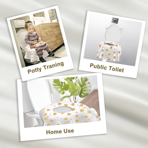 Extra Large Disposable Toilet Seat Covers for Adults, Individually Wrapped <strong>Potty</strong> Training <strong>Liners</strong> for Kids - Yellow - Product Image 6