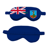 Masque de sommeil en soie simulée avec drapeau national personnalisé de Sainte-Kitts et Nevis, bandeau élastique réglable pour les travailleurs à shift et les siestes