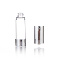 Emballage cosmétique liquide vide en plastique or argent Bouteilles à pompe de lotion sans air pour soins de la peau sérum crème visage shampooing