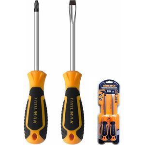 Toolmak Industrial <b>Screwdriver</b> Set Ph2 Sl6 2Pcs For <b>Precision</b> Repair Tasks - Product Image 1