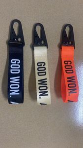 Promotional High Quality Custom Brand Short Woven Keychain Lanyard Key <b>Car</b> with Tactical <b>Hook</b> - Product Image 6