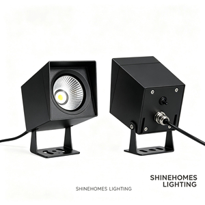 Projecteur LED COB/SMD carré extérieur étanche en aluminium IP65 avec support, faisceau multiple pour villa, arbre, allée, aménagement paysager - Product Image 6