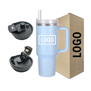 <span class=keywords><strong>Vaso</strong></span> en blanco de sublimación aislado de doble pared de acero inoxidable de 40oz de almacén de EE. UU. Tazas con tapa deslizante y pajita para coche - Product Image 1