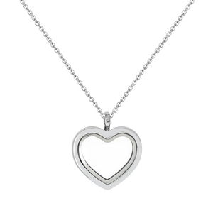 Medallón de memoria viva de cristal con forma de corazón, amuletos flotantes, medallón, COLLAR COLGANTE para mujer, fabricación de joyas SIN Cadena, regalo - Product Image 6