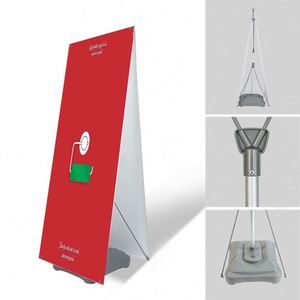 Precio de Fábrica al por Mayor en China, Banner Enrollable de PVC y Aluminio de 80*180 cm - Product Image 5