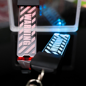 Tùy Chỉnh Cyberpunk Phong Cách LED Đa-Màu Mờ Acrylic <span class=keywords><strong>Keychain</strong></span> PVC Edc Công Cụ Với Đèn Flash Phụ Kiện Cho Key - Product Image 5