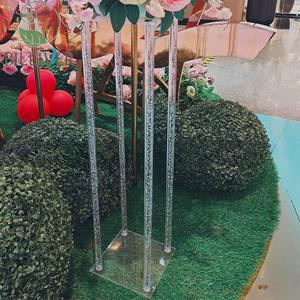 Hoa đứng centrepiece đám cưới <span class=keywords><strong>Acrylic</strong></span> plinths hiển thị đứng Lọ vuông hình học hoa đứng cho bên Bảng trang trí - Product Image 6