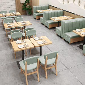 Tables et <span class=keywords><strong>chaises</strong></span> <span class=keywords><strong>de</strong></span> stand <span class=keywords><strong>de</strong></span> restauration rapide, canapé <span class=keywords><strong>de</strong></span> restaurant <span class=keywords><strong>de</strong></span> centre commercial, canapé double, ensemble <span class=keywords><strong>de</strong></span> tables et <span class=keywords><strong>chaises</strong></span> <span class=keywords><strong>de</strong></span> restaurant d'hôtel - Product Image 4