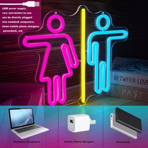 Restroom Letreros Neon LED dimmable USB powered ambient <b>light</b> store <b>window</b> decoration <b>light</b> street indicator <b>light</b> Customized 5V - Product Image 2