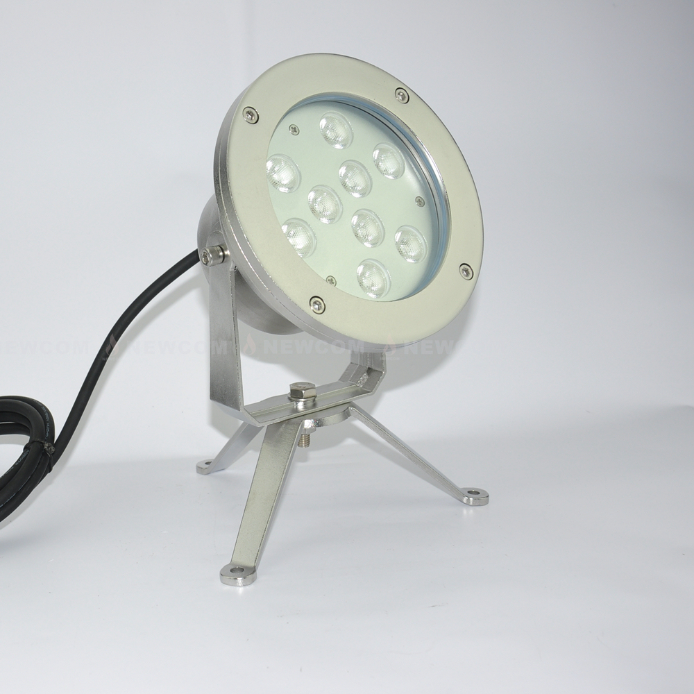DC24V LED Underwater Flood Light DMX512 Control 3-Year Warranty for Fish Ponds Swimming Pools Marine Safety IP68 Lighting