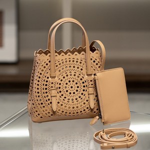 Nouveau Sac Bandoulière <span class=keywords><strong>Femme</strong></span> en Cuir Véritable, Design Original, Mina Hollow, Style Panier, Romantique Français, en Cuir de Veau, Fermeture Ouverte - Product Image 2