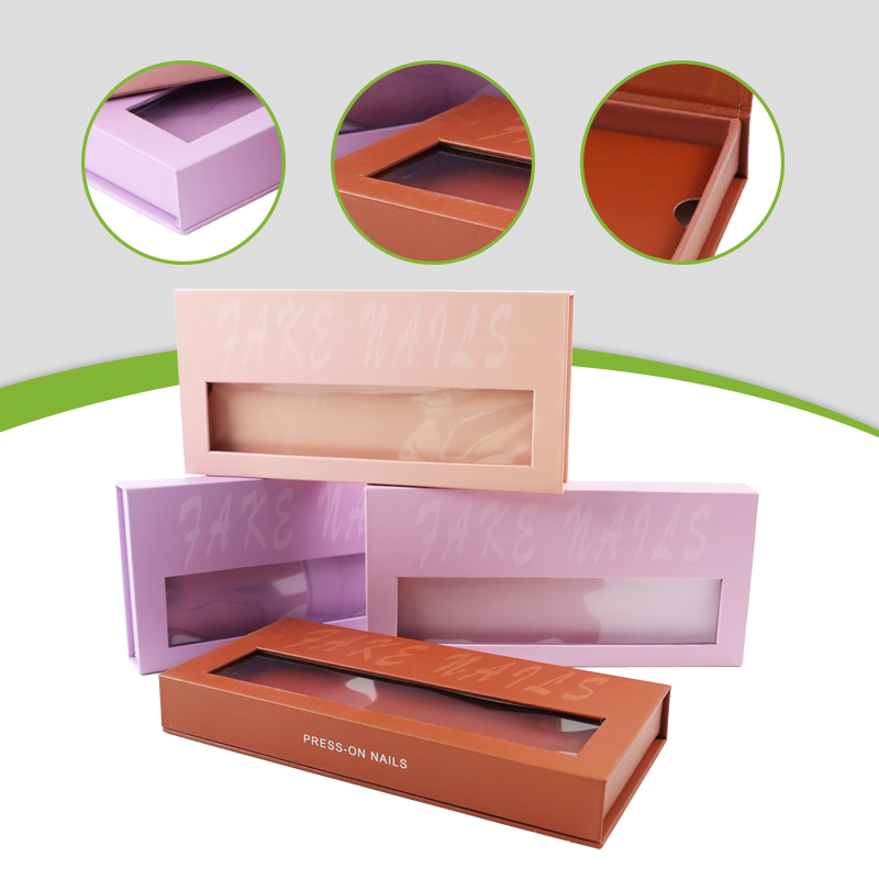 press on nail packaging box wholesale