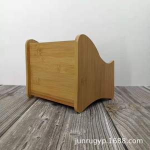 Wooden Desktop <b>Storage</b> Box Rectangle 19cm High Office Organizer For <b>Cosmetics</b> And Miscellaneous Items - Product Image 3