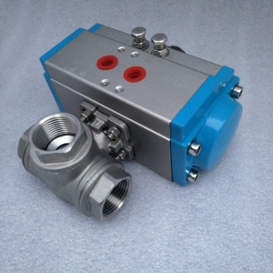 304 Thép Không Gỉ Chủ Đề L-Loại <span class=keywords><strong>Threaded</strong></span> T-Loại Bóng Q614F Q615F-16P Khí Nén Ba Chiều Bóng Van Khí Nén Thiết Bị Truyền Động - Product Image 6