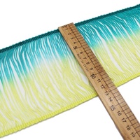Personnalisé 10cm rayonne Ombre Crochet frange garnitures pour vêtements robes rideaux Textiles de maison décoration